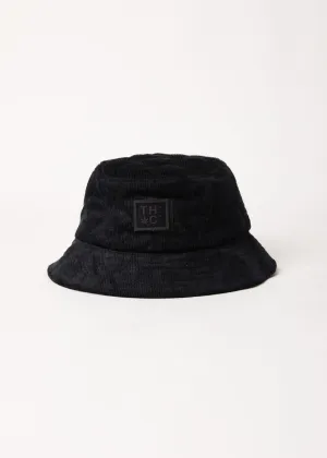 AFENDS Unisex Night Away - Corduroy Puffer Bucket Hat - Black