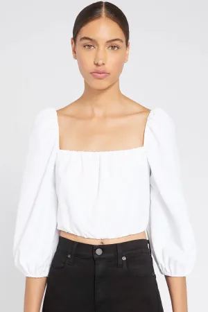 Alice & Olivia - Alta Peasant Top in White