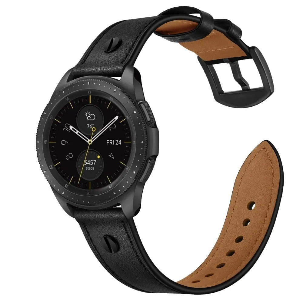 Amazfit GTR 3 (Pro) Leather Strap with Screw (Black)