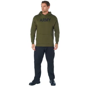 Army Olive Drab Hooded Pullover Sweatshirts