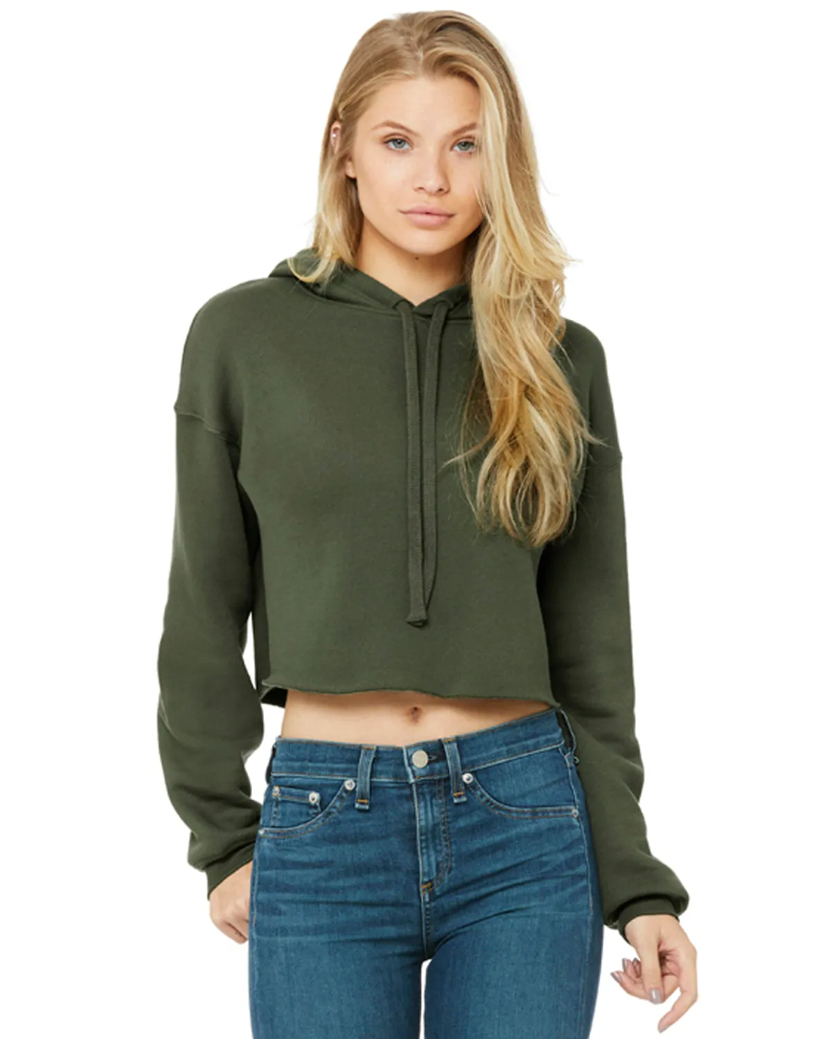 Bella   Canvas Ladies' Cropped Fleece Hoodie