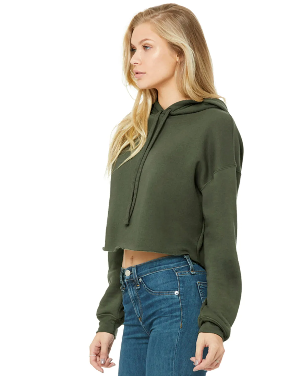 Bella   Canvas Ladies' Cropped Fleece Hoodie