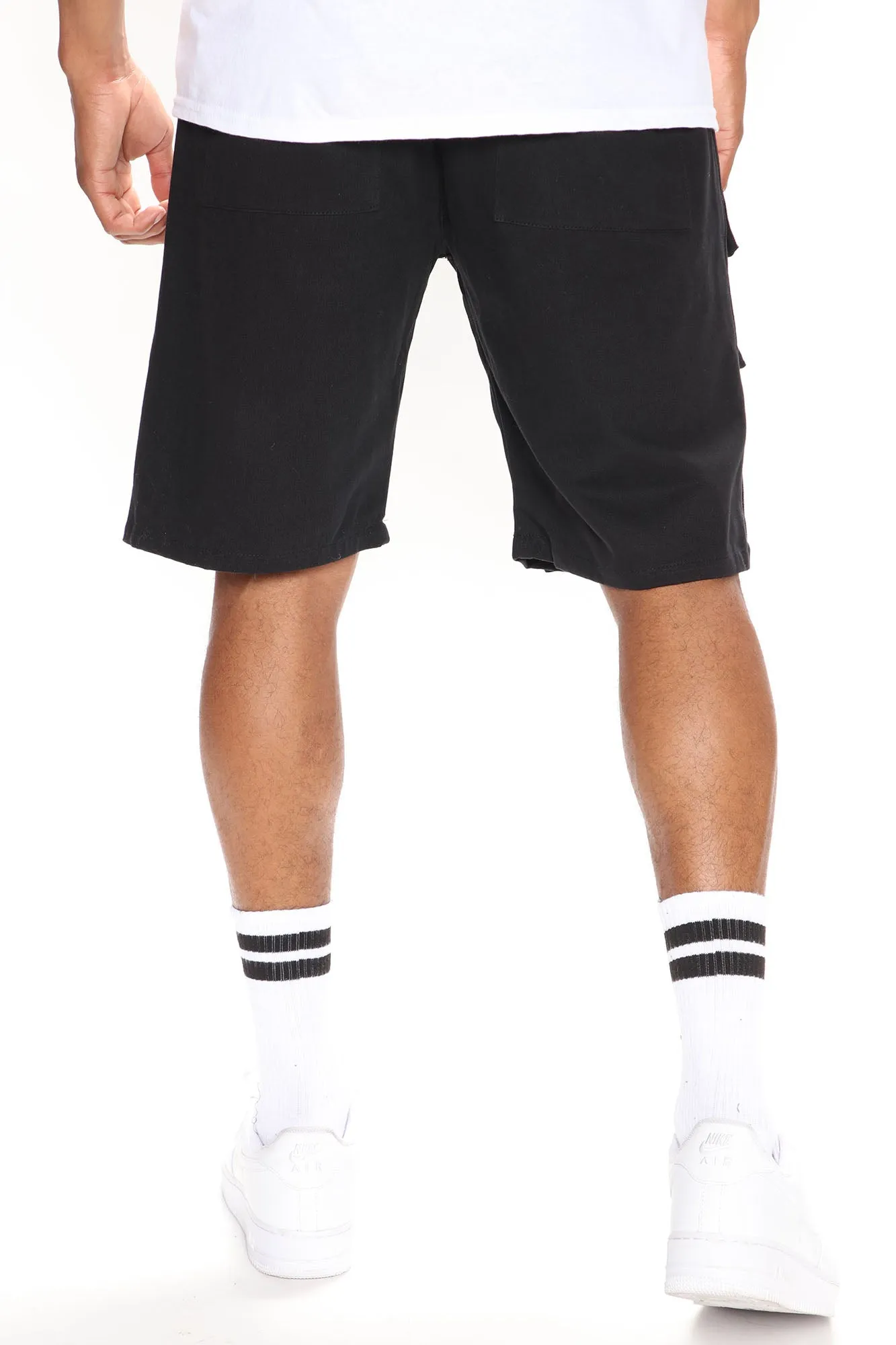 Big Pockets Cargo Shorts - Black