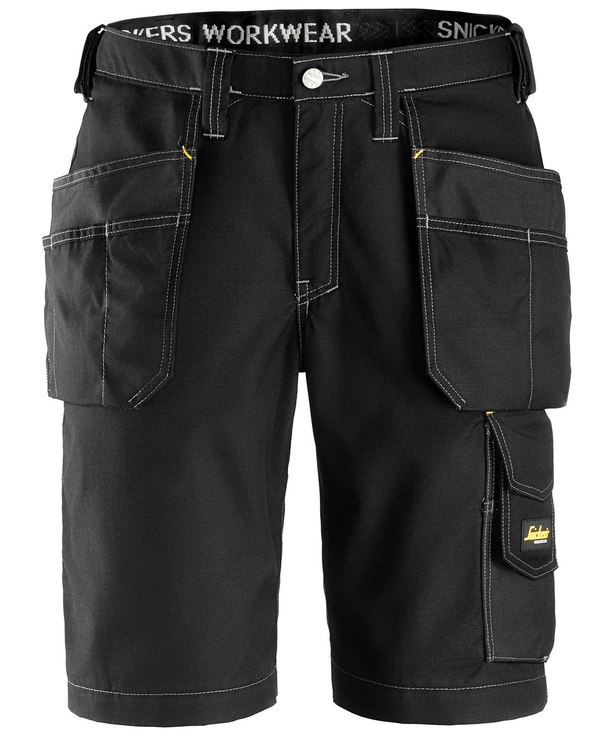 Black - Craftsmen ripstop holster pocket shorts