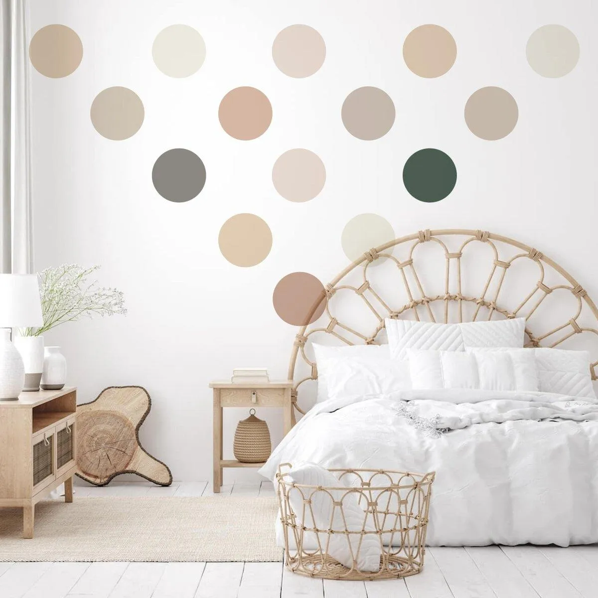 Boho Circle Wall Decals - Vibrant Kids & Children’s Removable Stickers