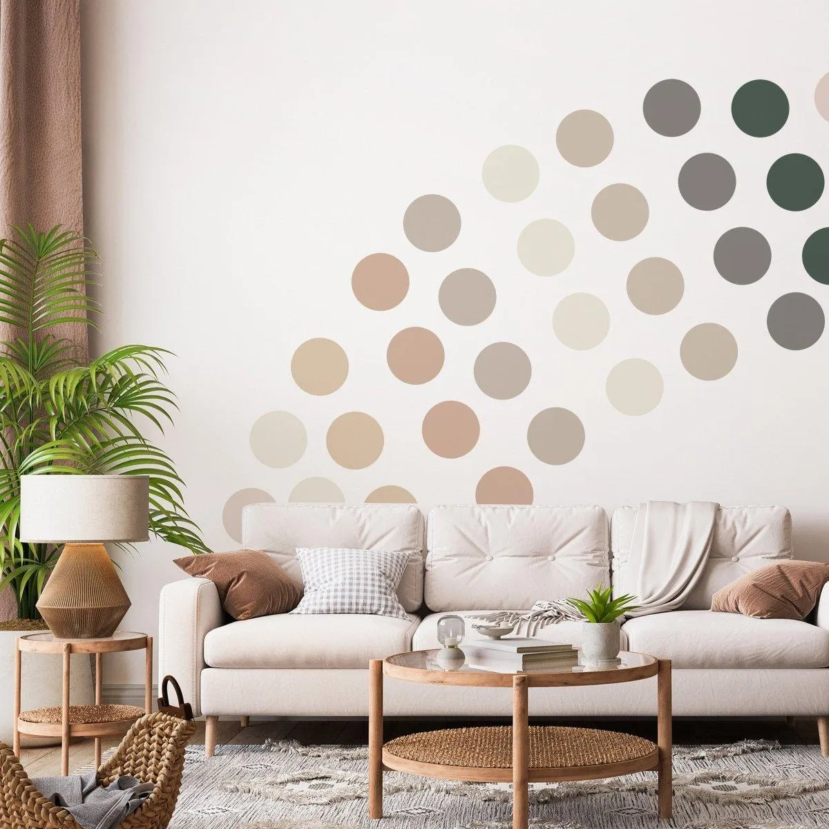 Boho Circle Wall Decals - Vibrant Kids & Children’s Removable Stickers