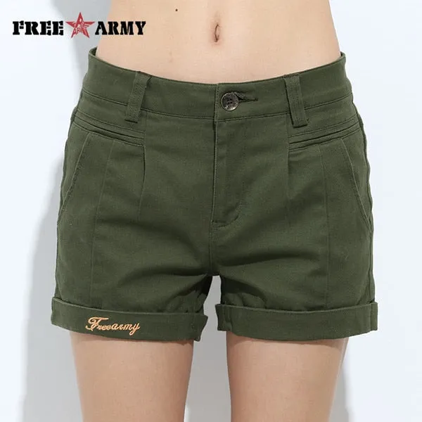 Brand Women's Shorts Summer Two Designs Female Casual Cotton Shorts