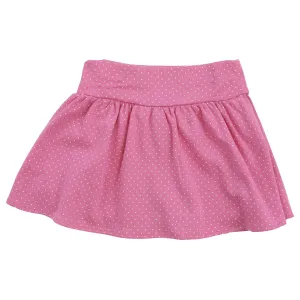 Bubblegum Polka Dot Skort