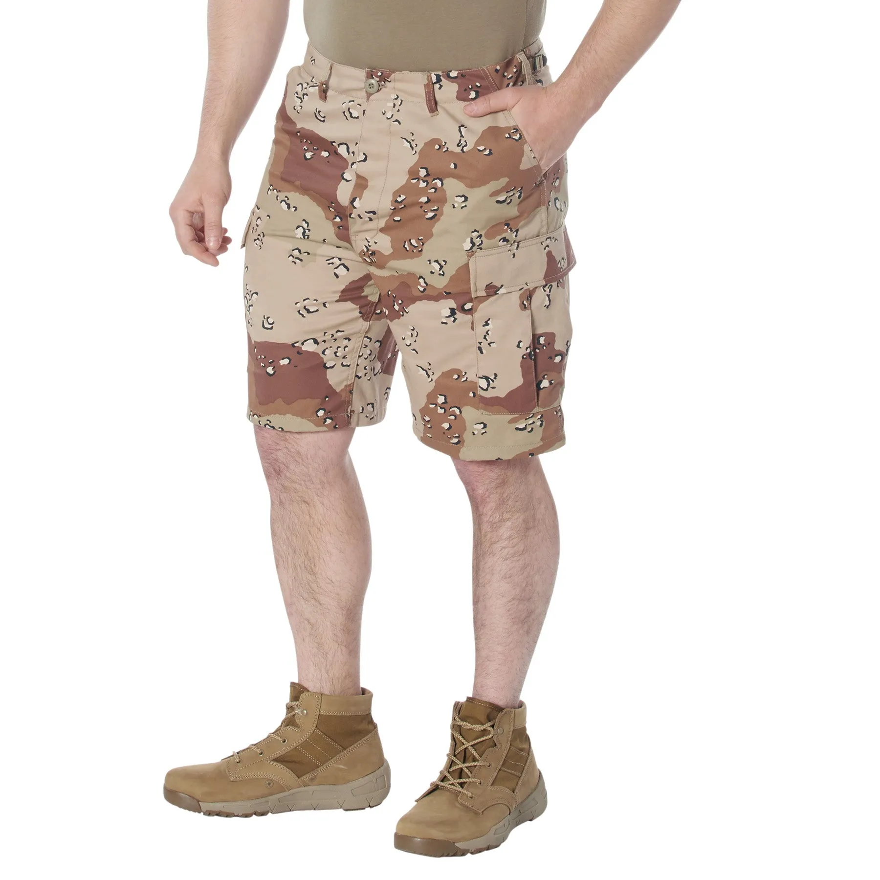 Camo BDU Shorts- Desert- Poly/Cotton