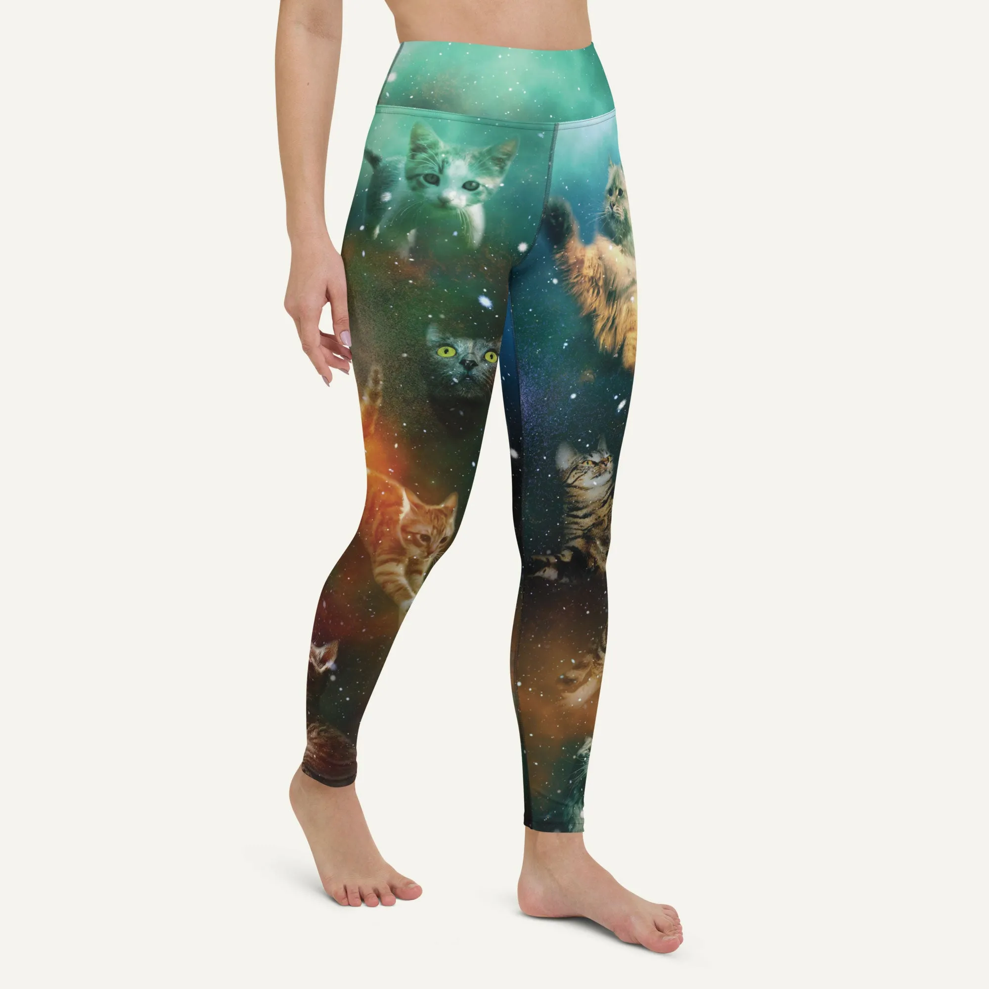 Cats In Space High-Waisted Leggings