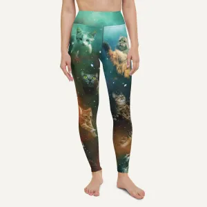 Cats In Space High-Waisted Leggings