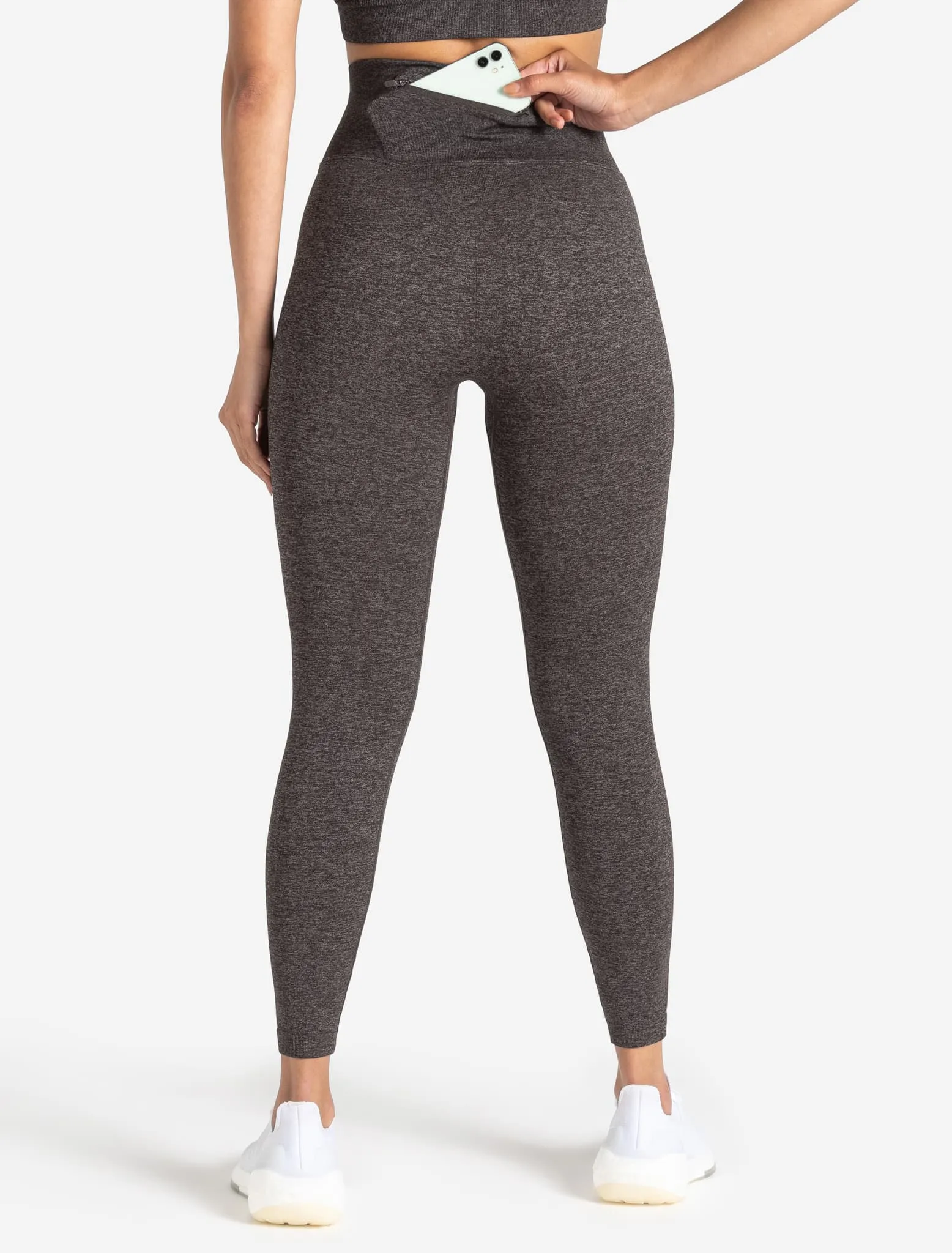 Core Seamless Pocket Leggings - Brown Marl