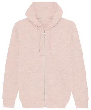 Cream Heather Pink - Cultivator, unisex iconic zip-thru hoodie sweatshirt (STSM566)