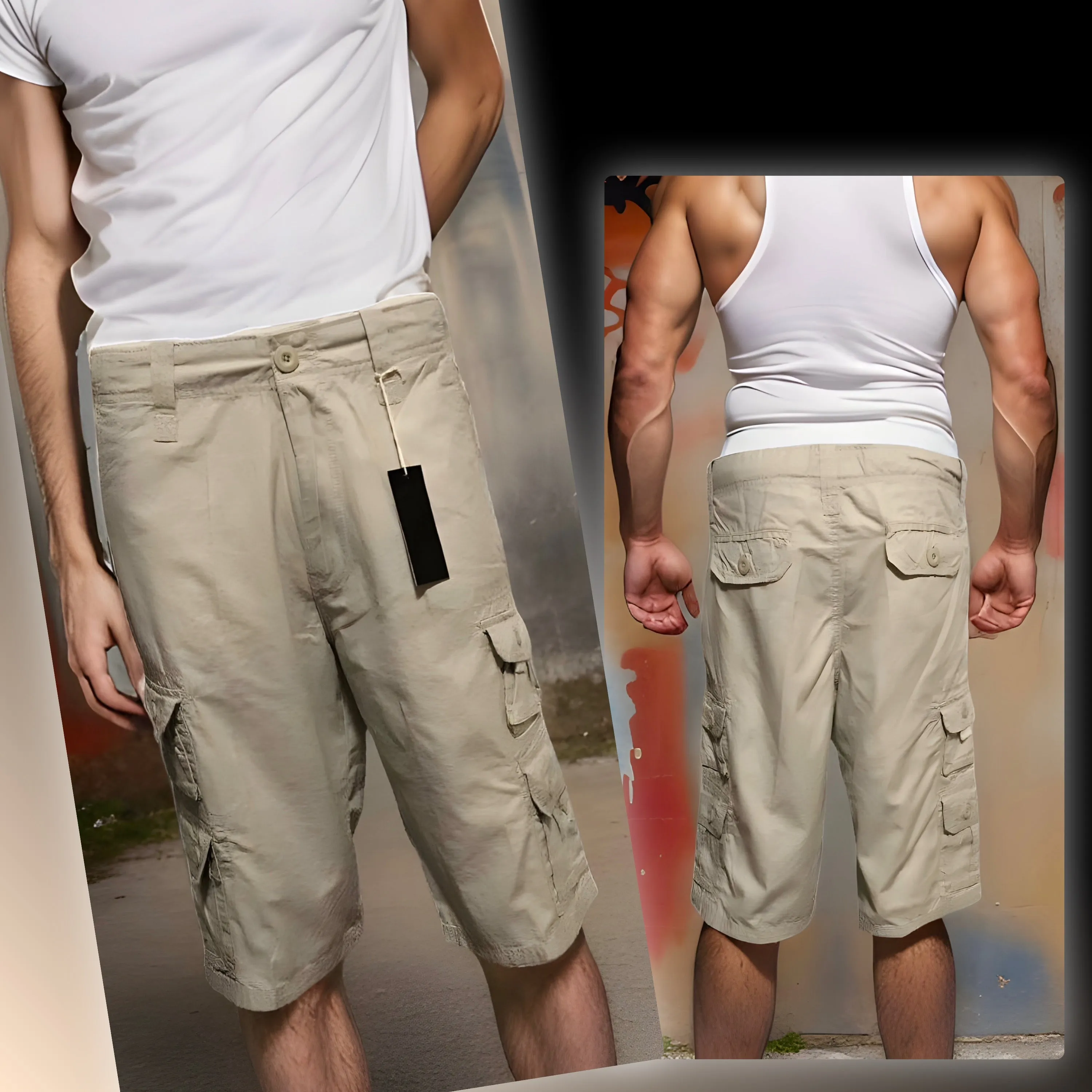 ^ECKO UNLIMITED^ (KHAKI) CARGO SHORTS