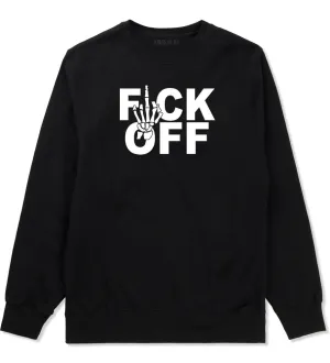 FCK OFF Skeleton Hand Crewneck Sweatshirt