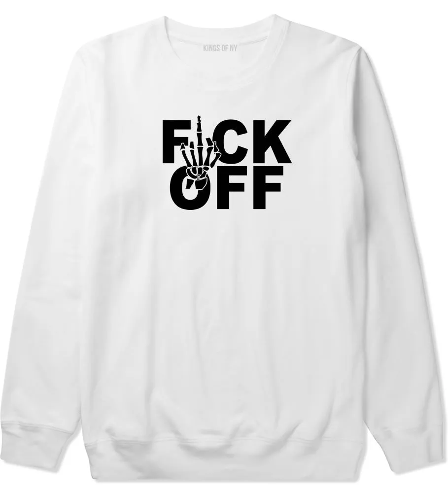 FCK OFF Skeleton Hand Crewneck Sweatshirt