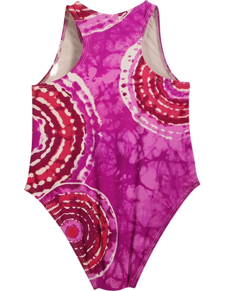 Flowers by Zoe Girls One Piece Swimsuit Bathing Suit Swimwear Sizes 4 - 8, 31486