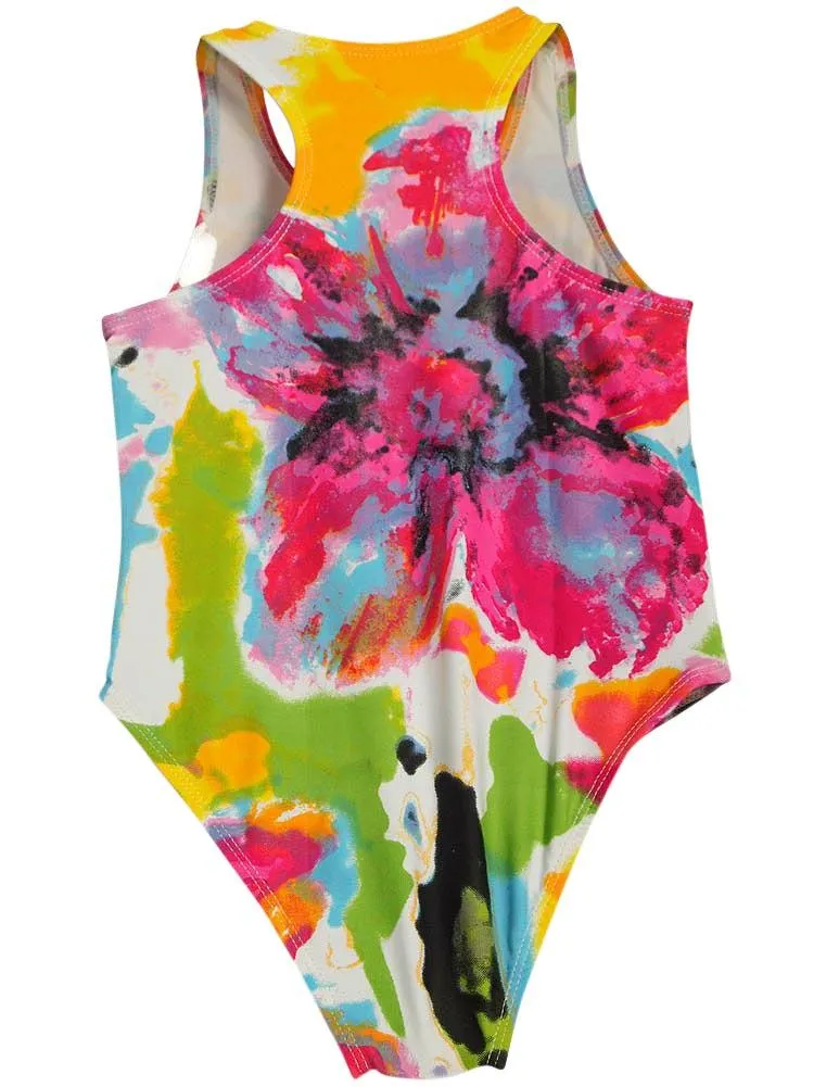 Flowers by Zoe Girls One Piece Swimsuit Bathing Suit Swimwear Sizes 4 - 8, 31486