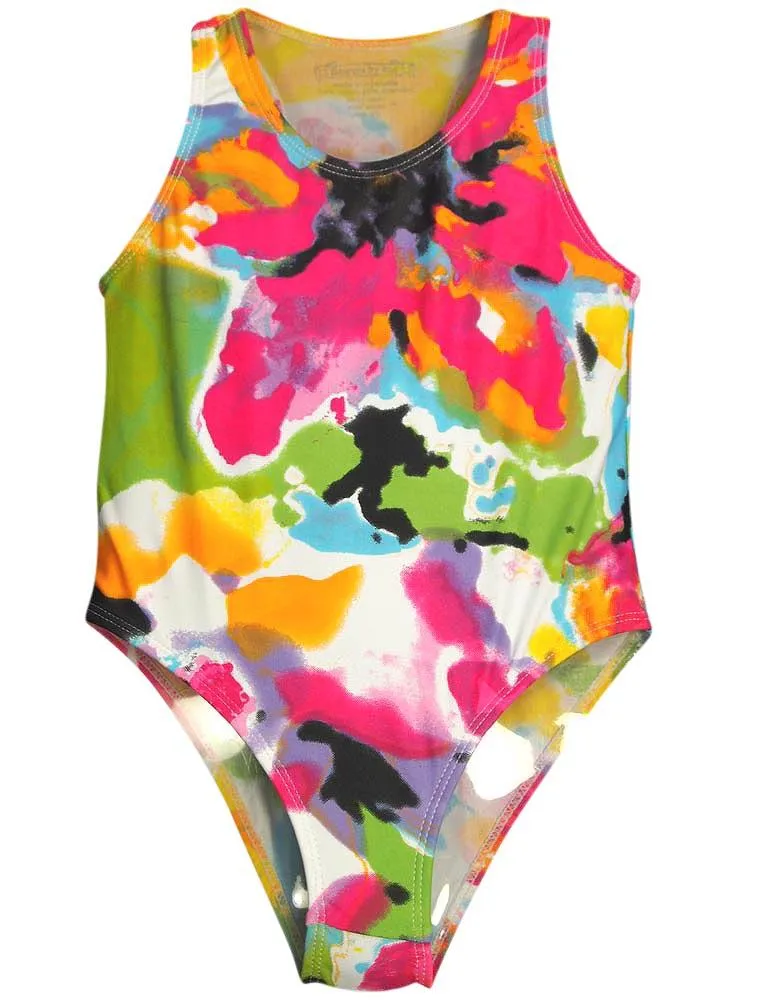 Flowers by Zoe Girls One Piece Swimsuit Bathing Suit Swimwear Sizes 4 - 8, 31486