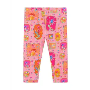 Girls Pink Fairy Robots Leggings