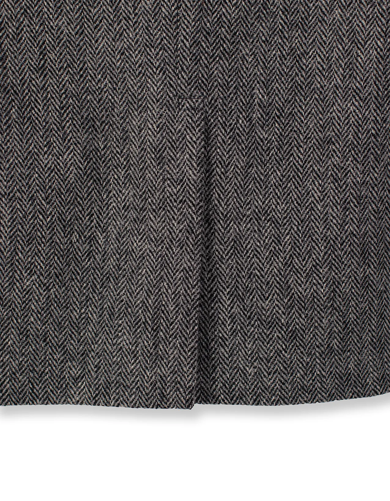 HARRIS TWEED BLACK/WHITE HERRINGBONE SPORT COAT - CLASSIC FIT