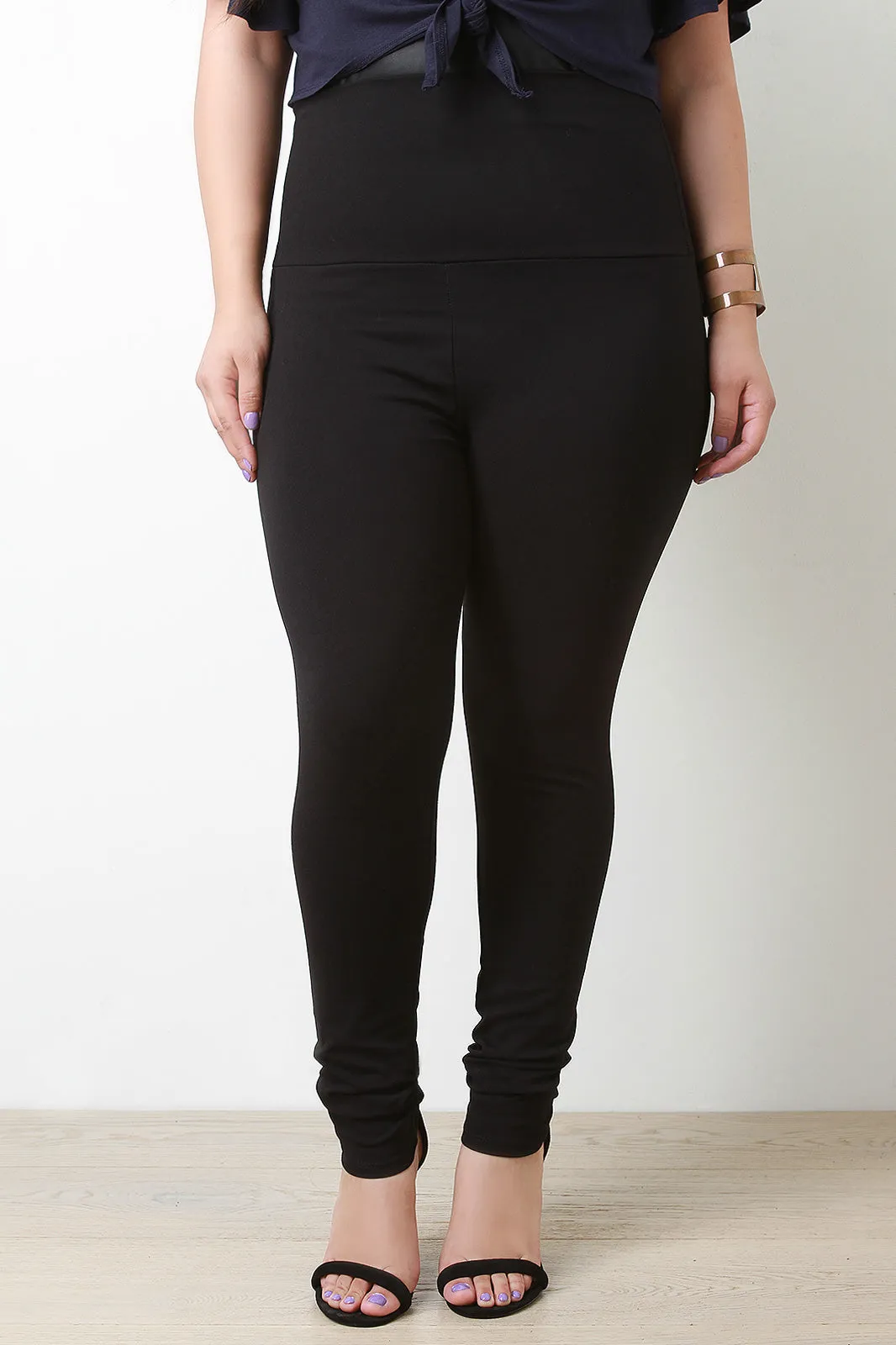 High Waisted Wide Waistband Leggings