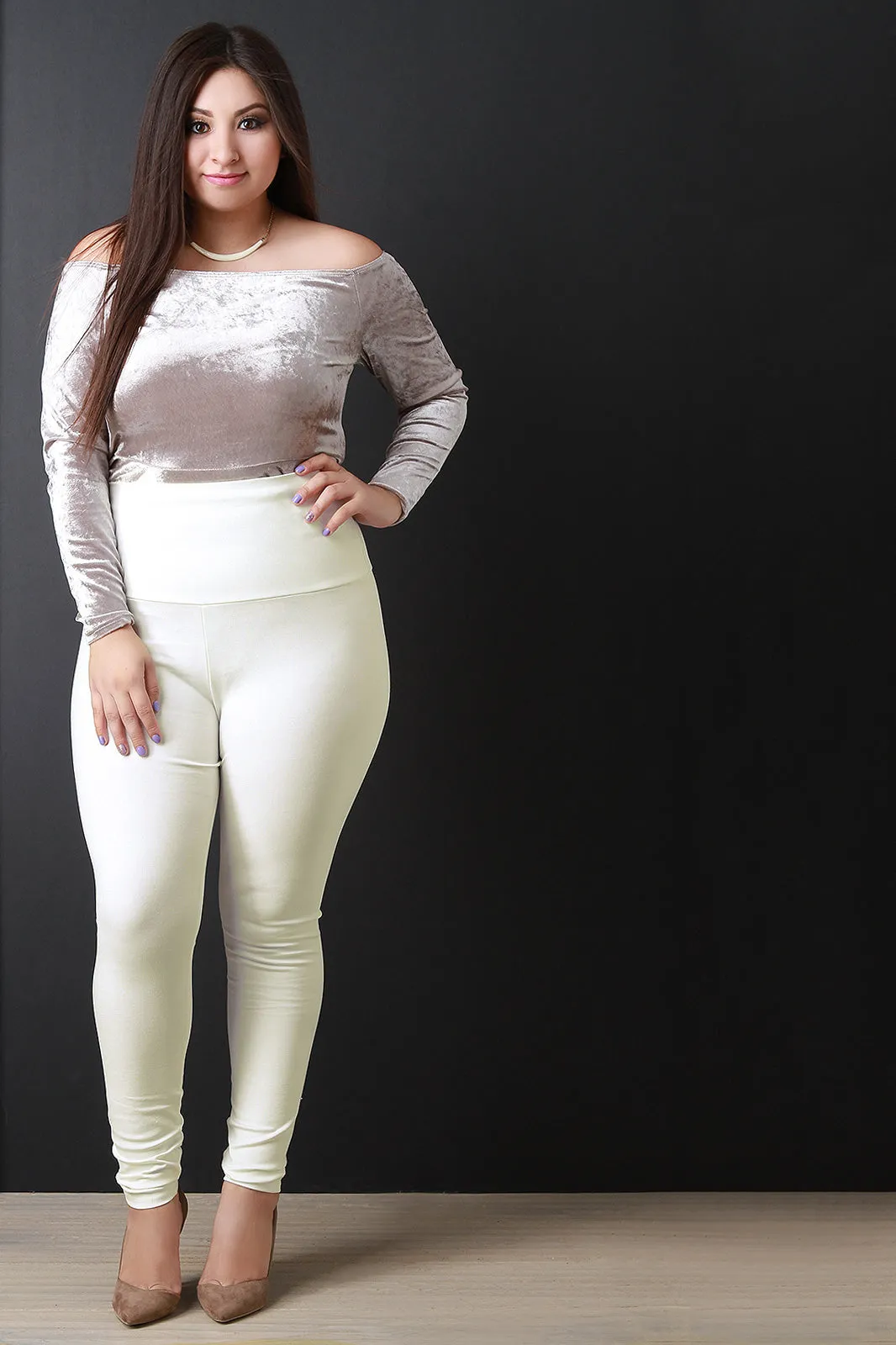 High Waisted Wide Waistband Leggings