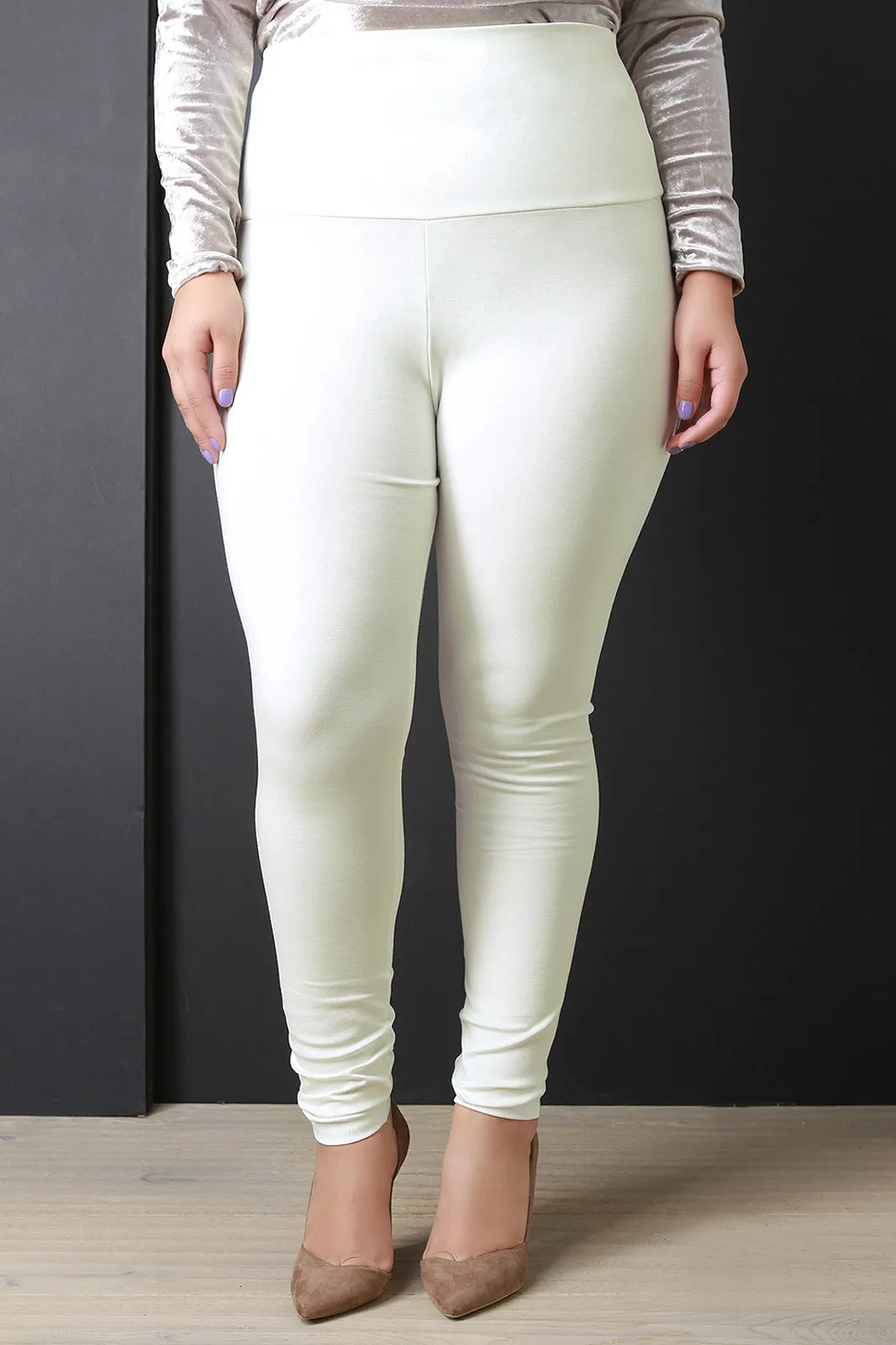 High Waisted Wide Waistband Leggings