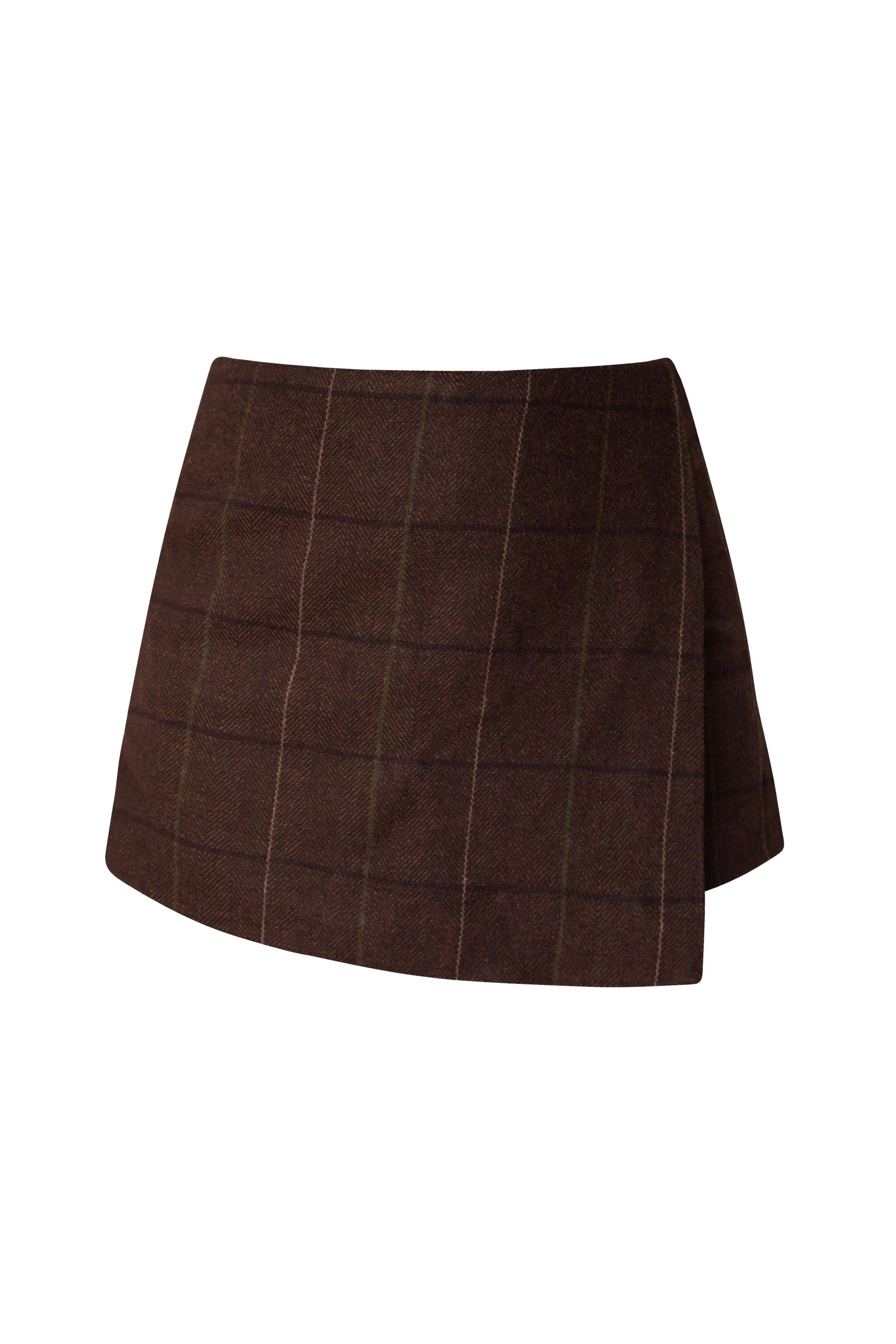 Holland Brown Plaid Skort