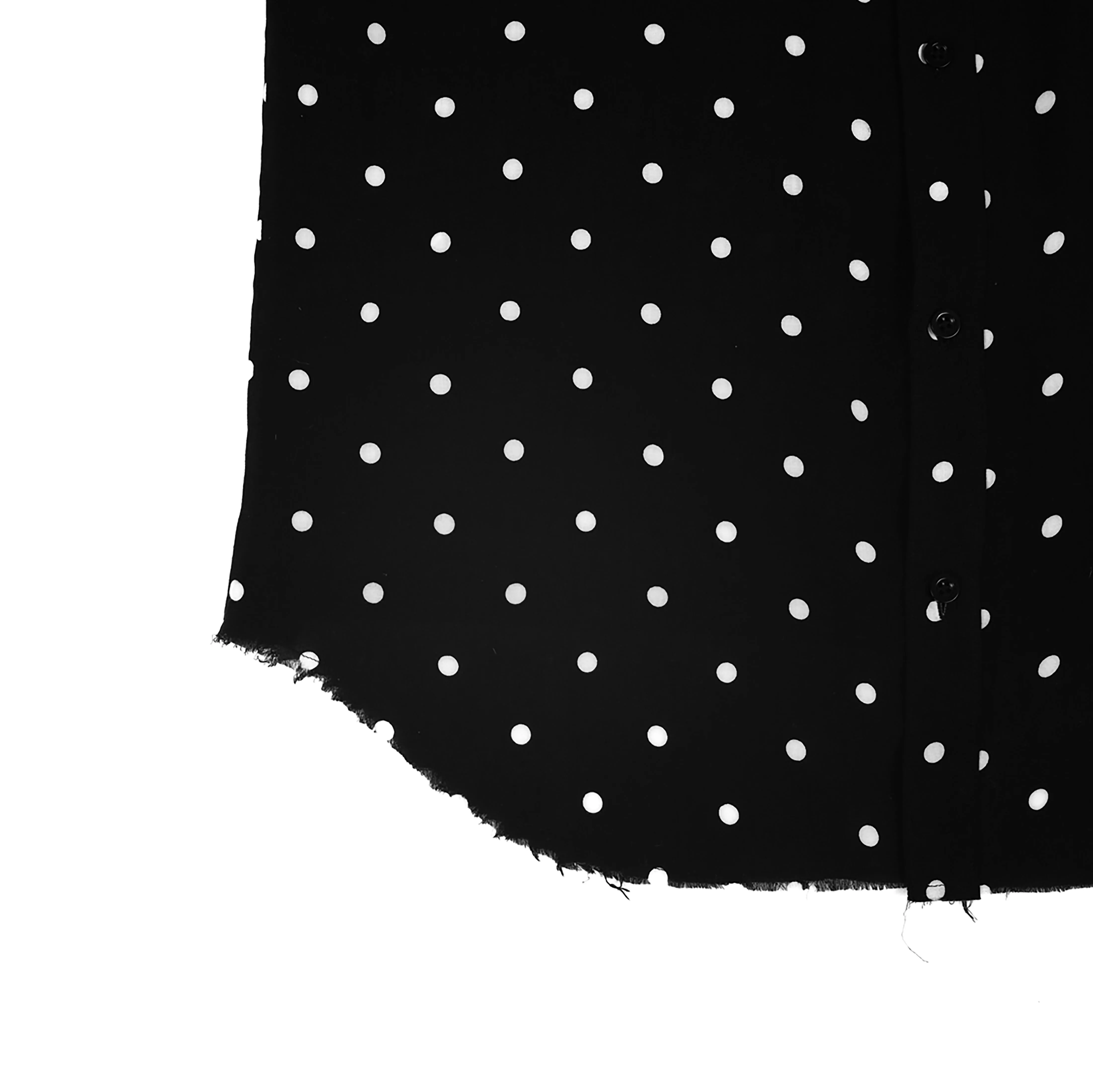 INKY DOT SHIRT IN BLACK VISCOSE