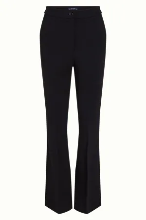 King Louie marcie flared trousers aurora black