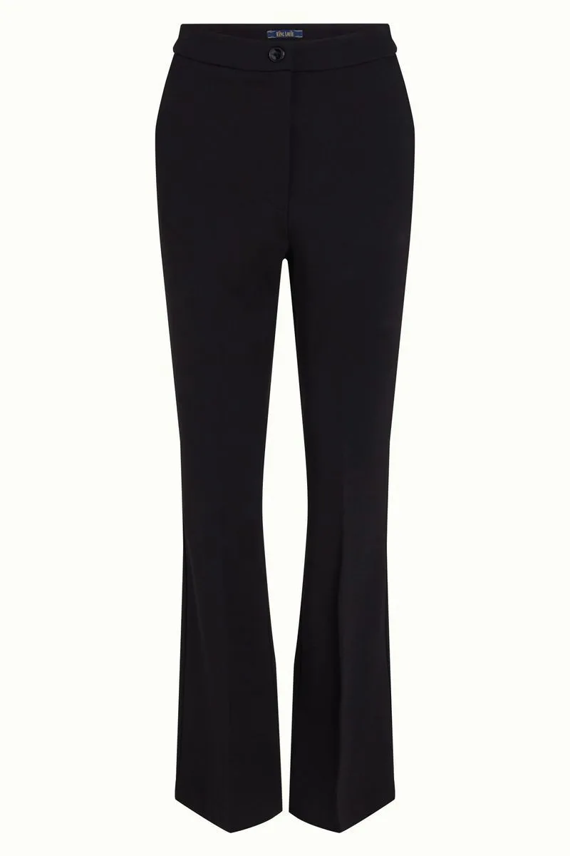 King Louie marcie flared trousers aurora black