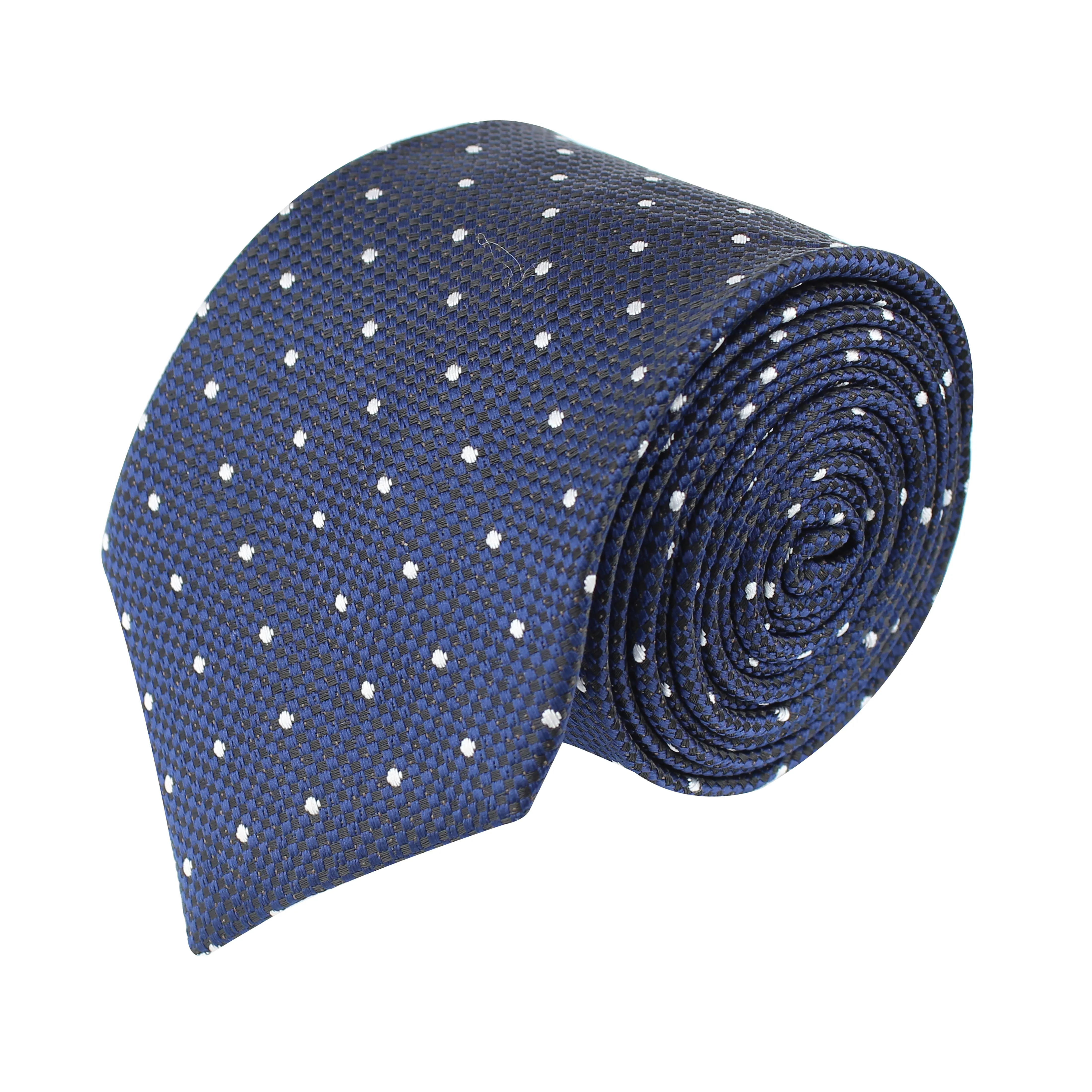 Kovove The Elegant Polka Dot Blue Necktie For Men