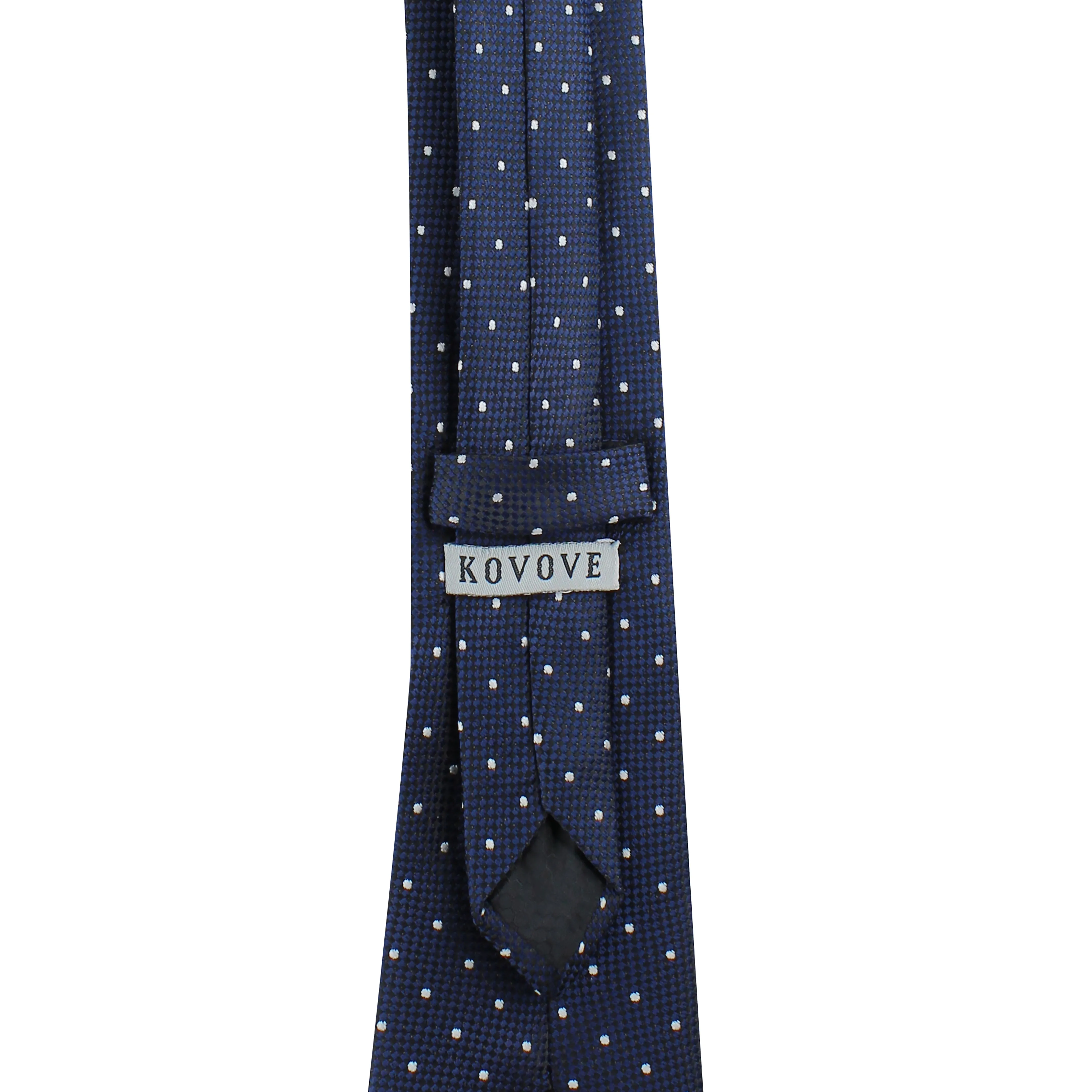 Kovove The Elegant Polka Dot Blue Necktie For Men