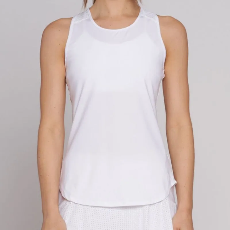 L'Etoile Performance Racerback Tank - White