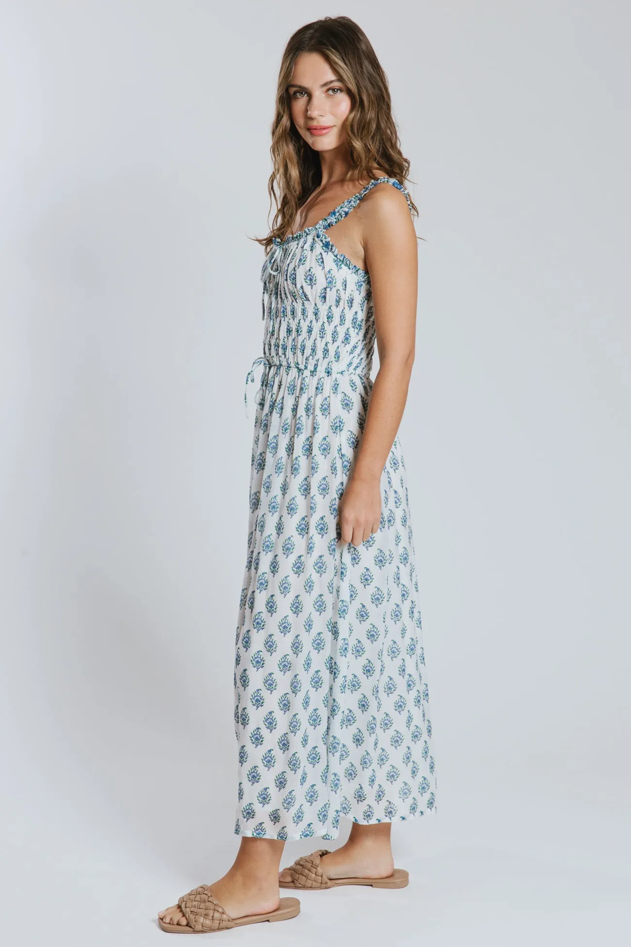 Mahi Smocked Midi Dress