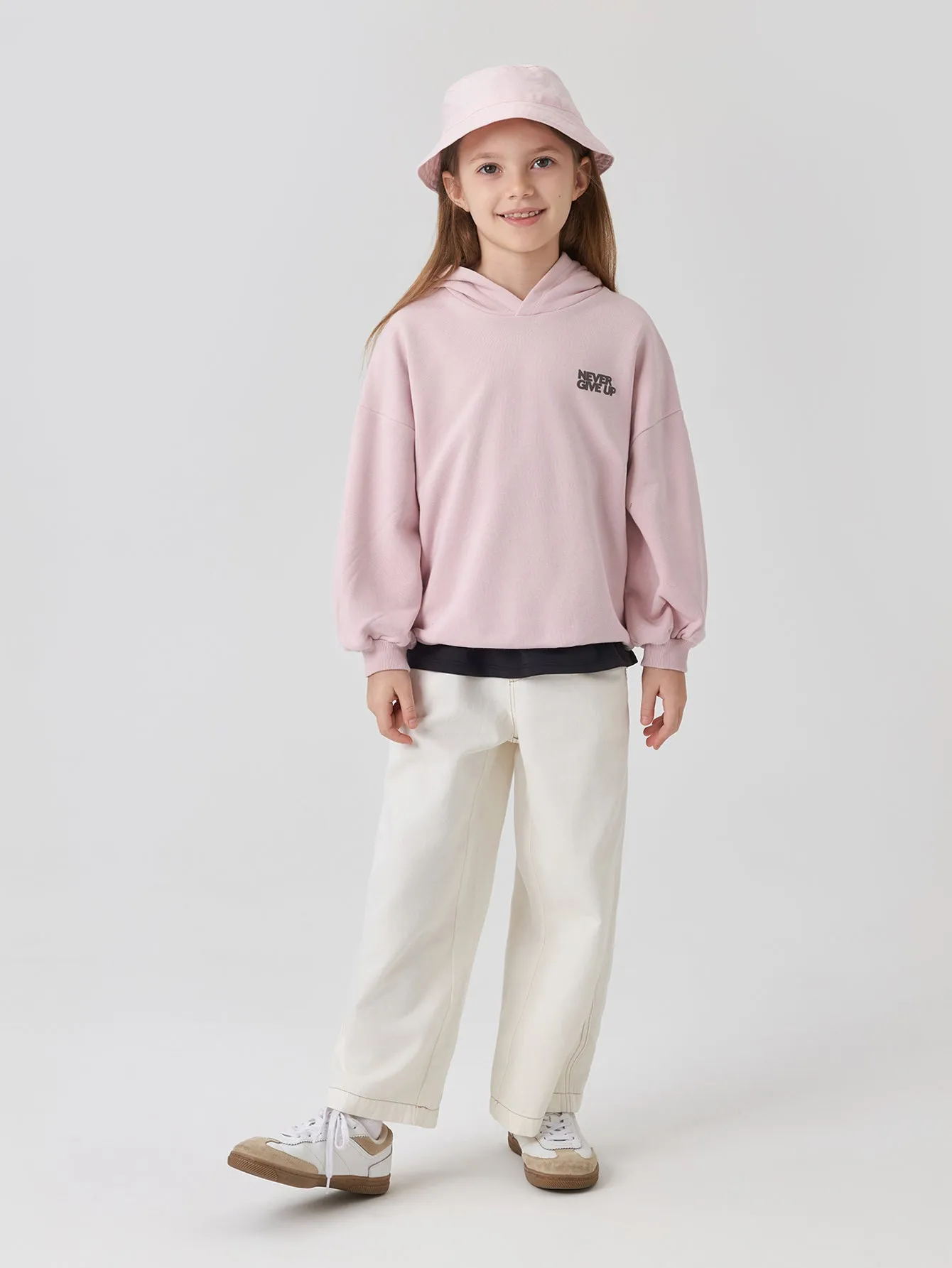 MARC & JANIE Boys Girls Loose Hooded Monogrammed Sweatshirts 241296