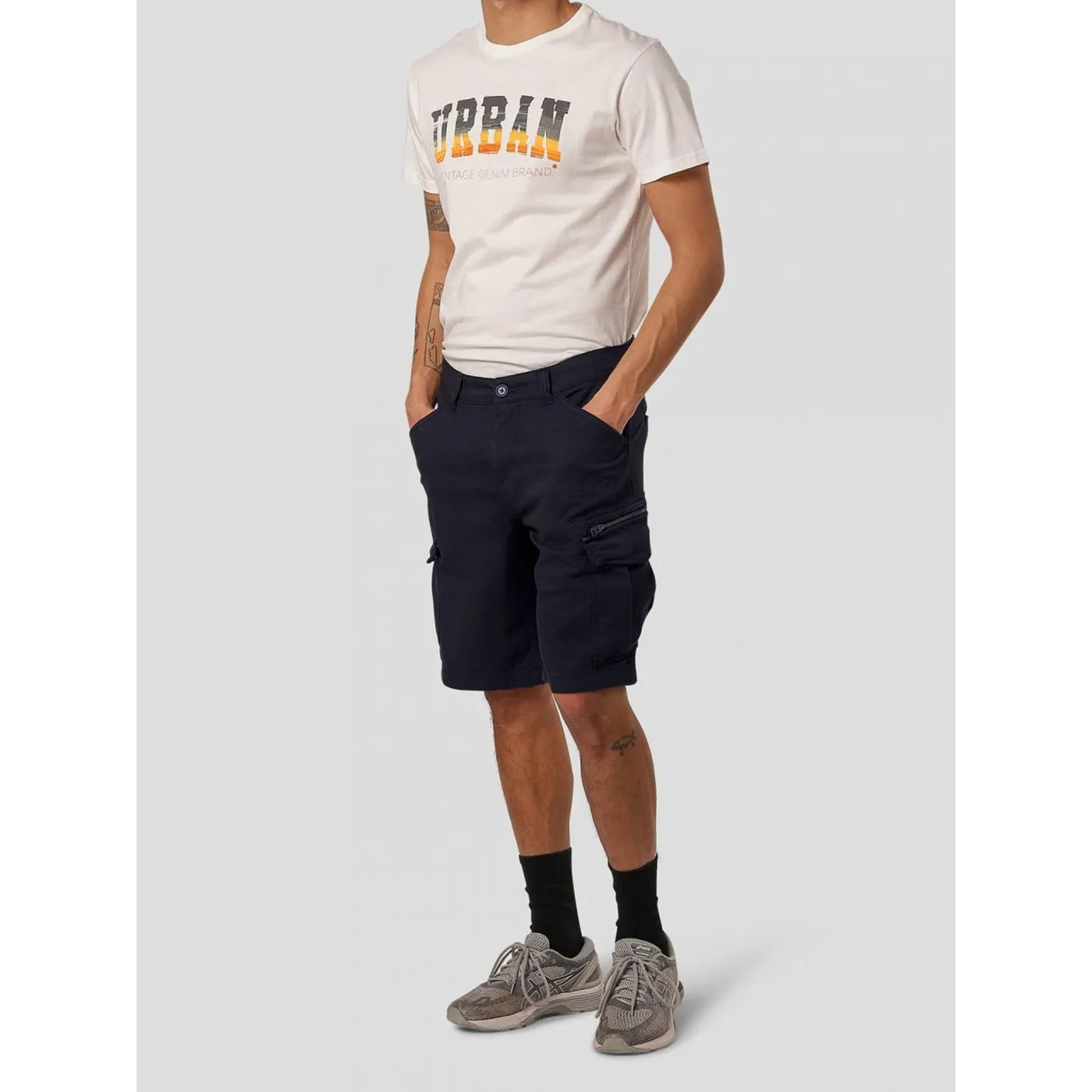 Marcus Blue Cargo Shorts