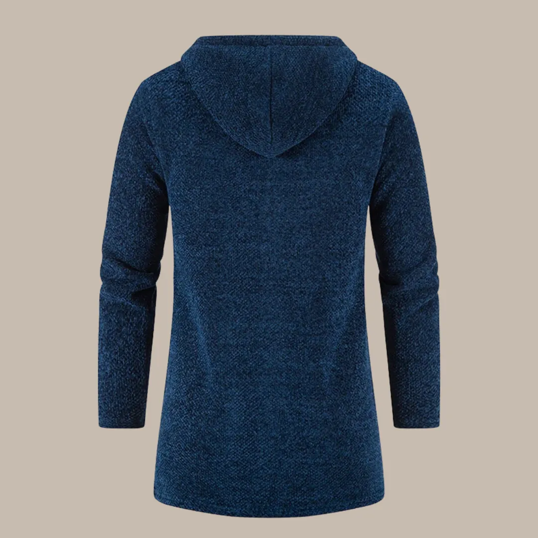 Men Hooded Long Winter Cardigans