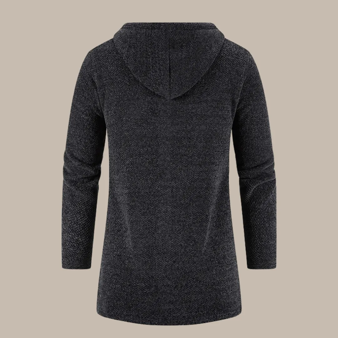 Men Hooded Long Winter Cardigans