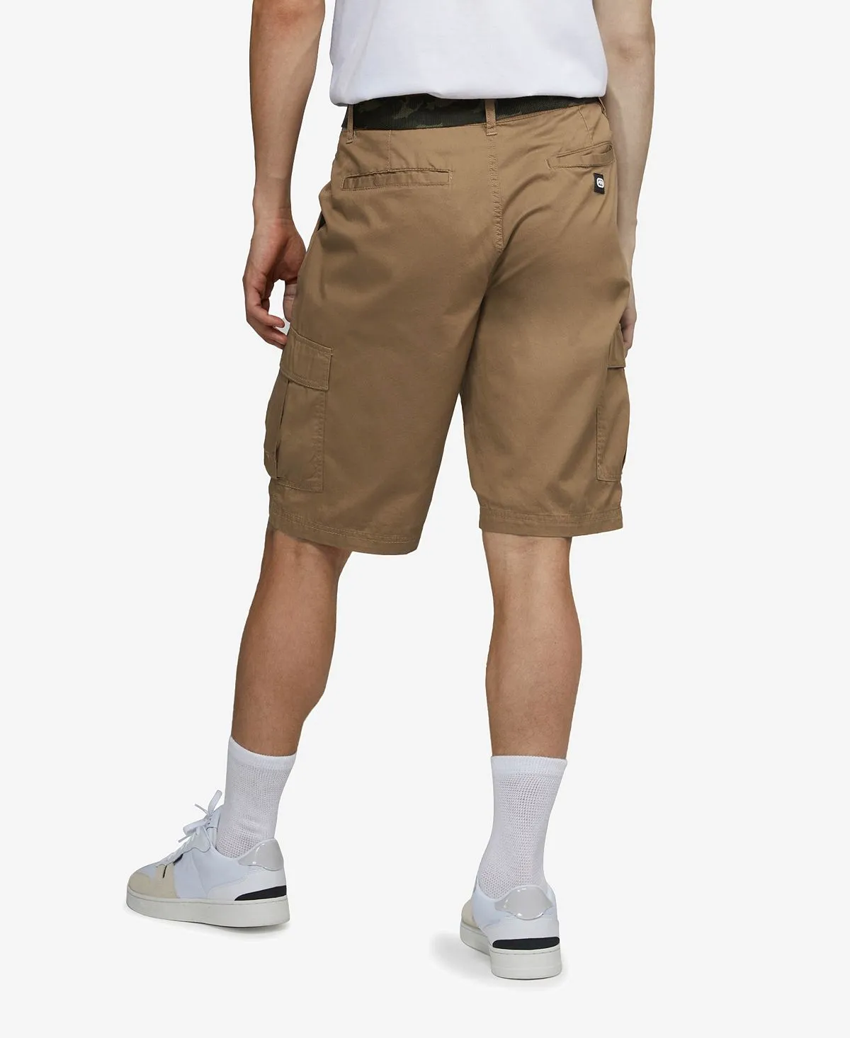 Men's Big and Tall Cargo Shorts with Wrap and Waistband Ecko Unltd beige