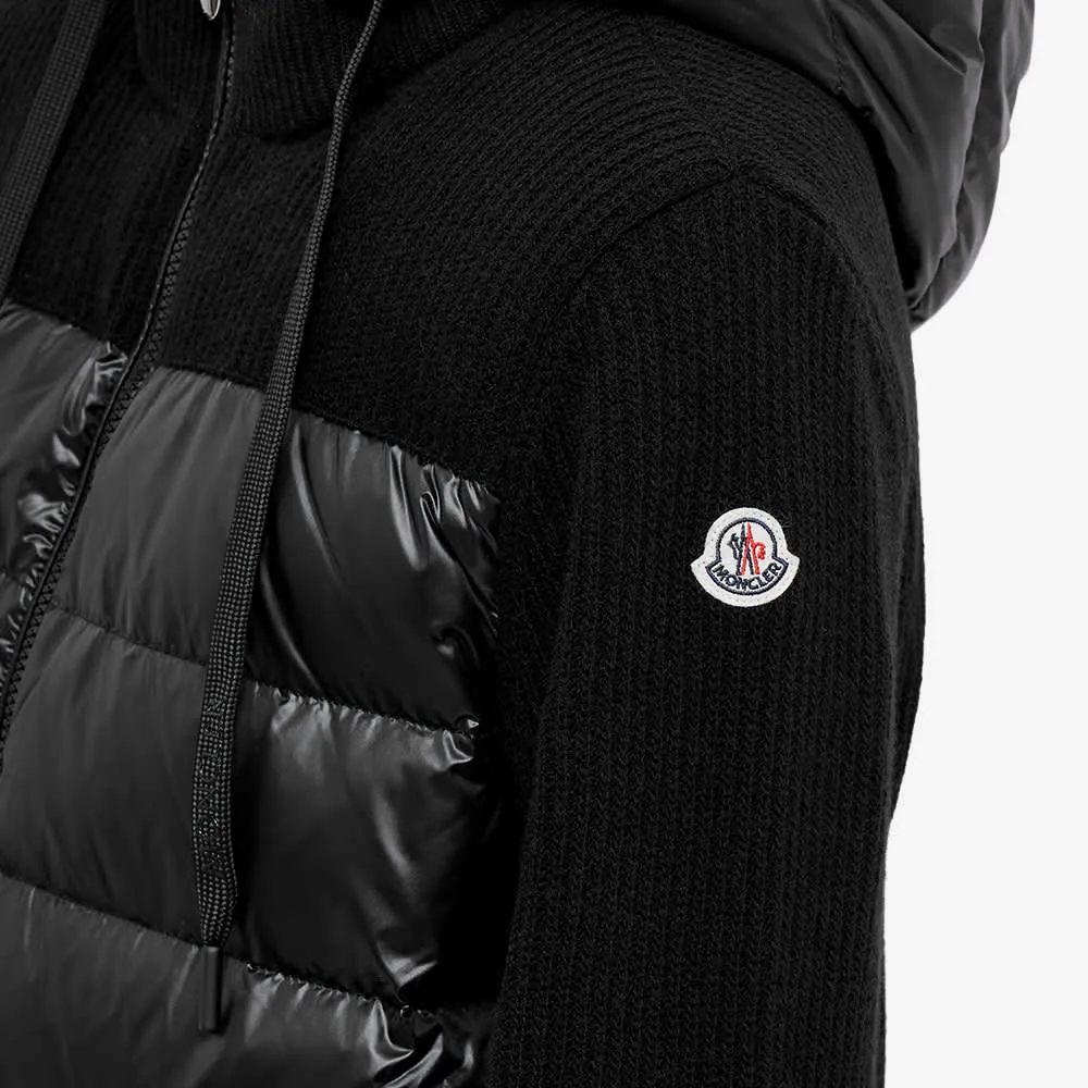 Moncler Padded Hooded Cardigan Jumper