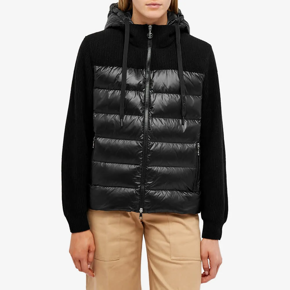 Moncler Padded Hooded Cardigan Jumper