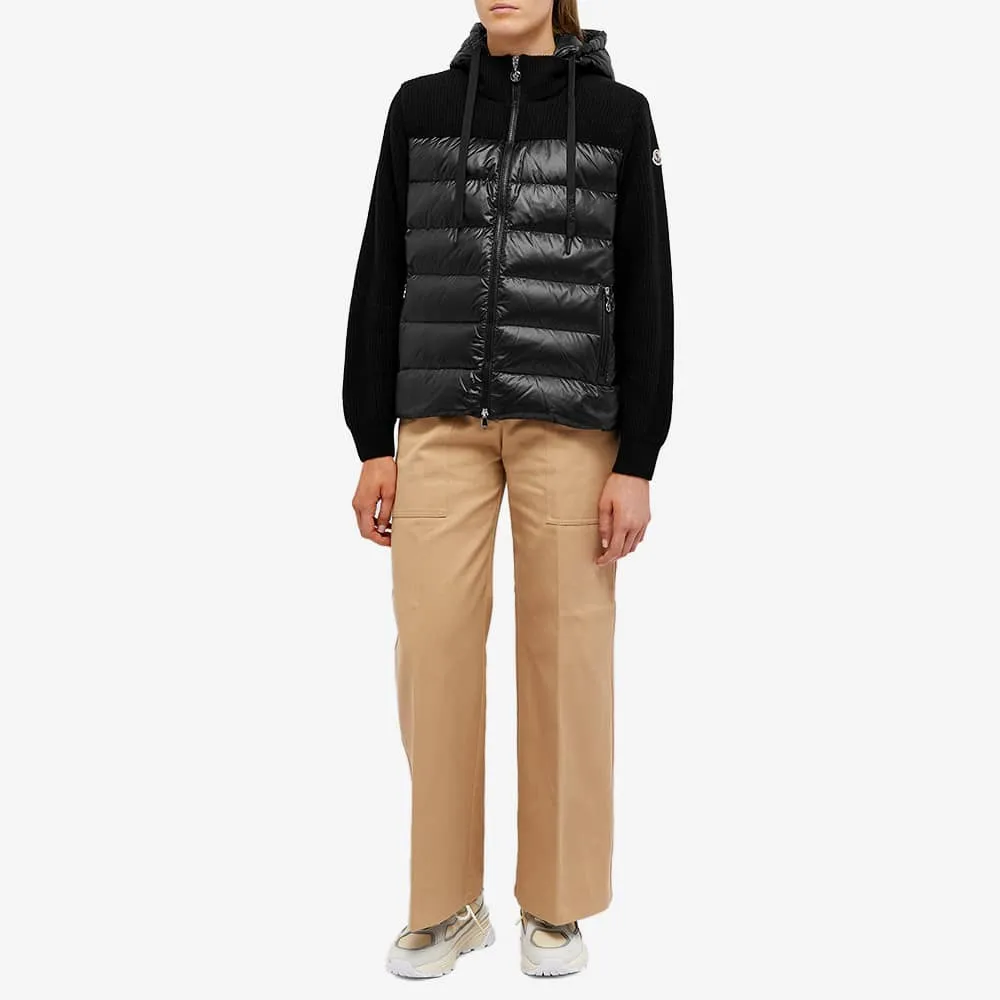 Moncler Padded Hooded Cardigan Jumper