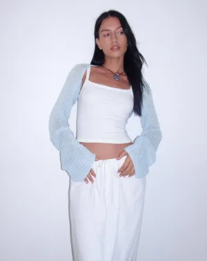 Nobila Shrug Top in Baby Blue