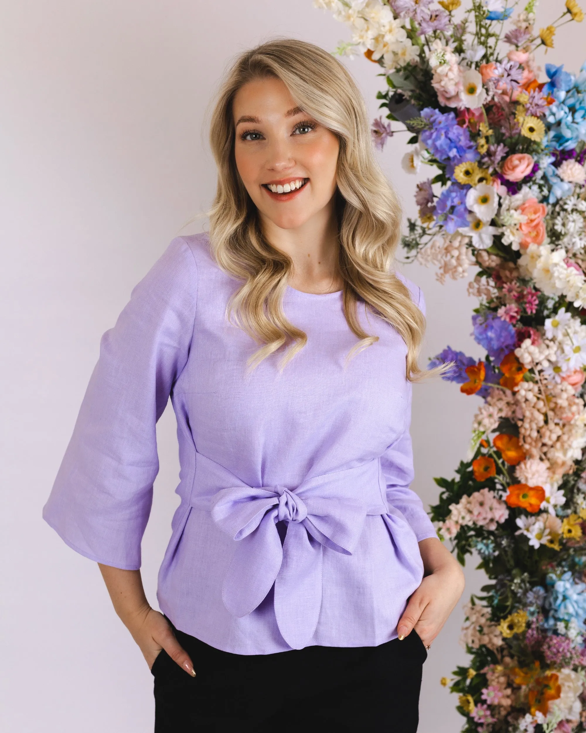 Ophelia Blouse Lupine Purple