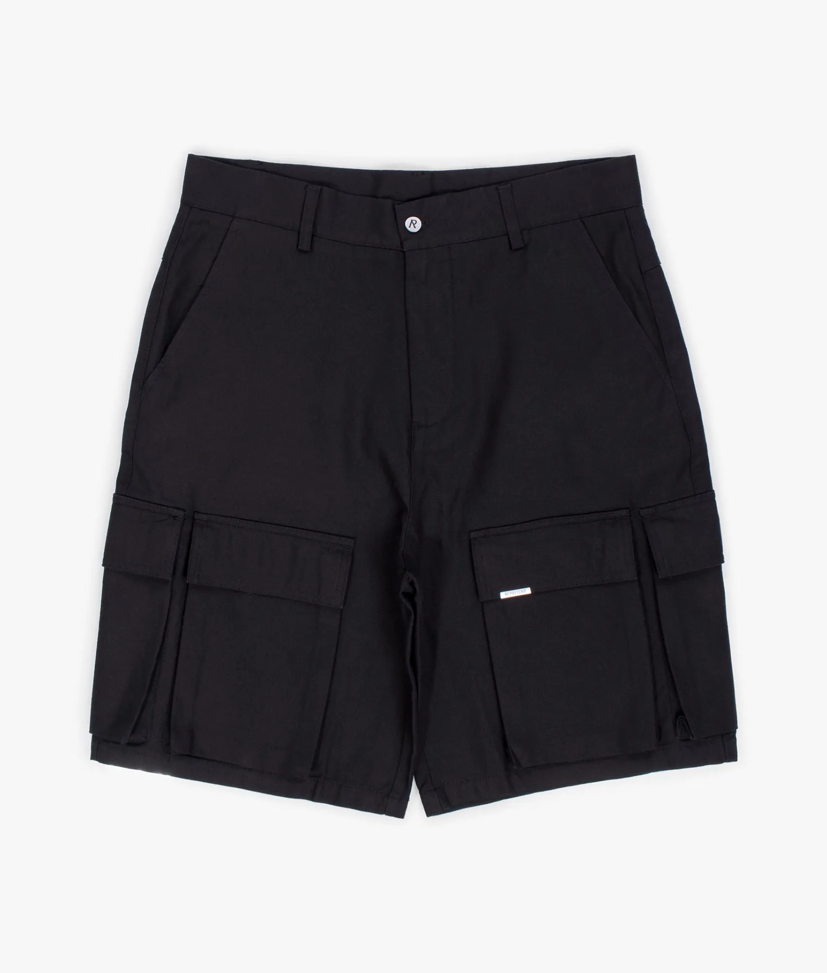 Oversized Cotton Cargo Shorts