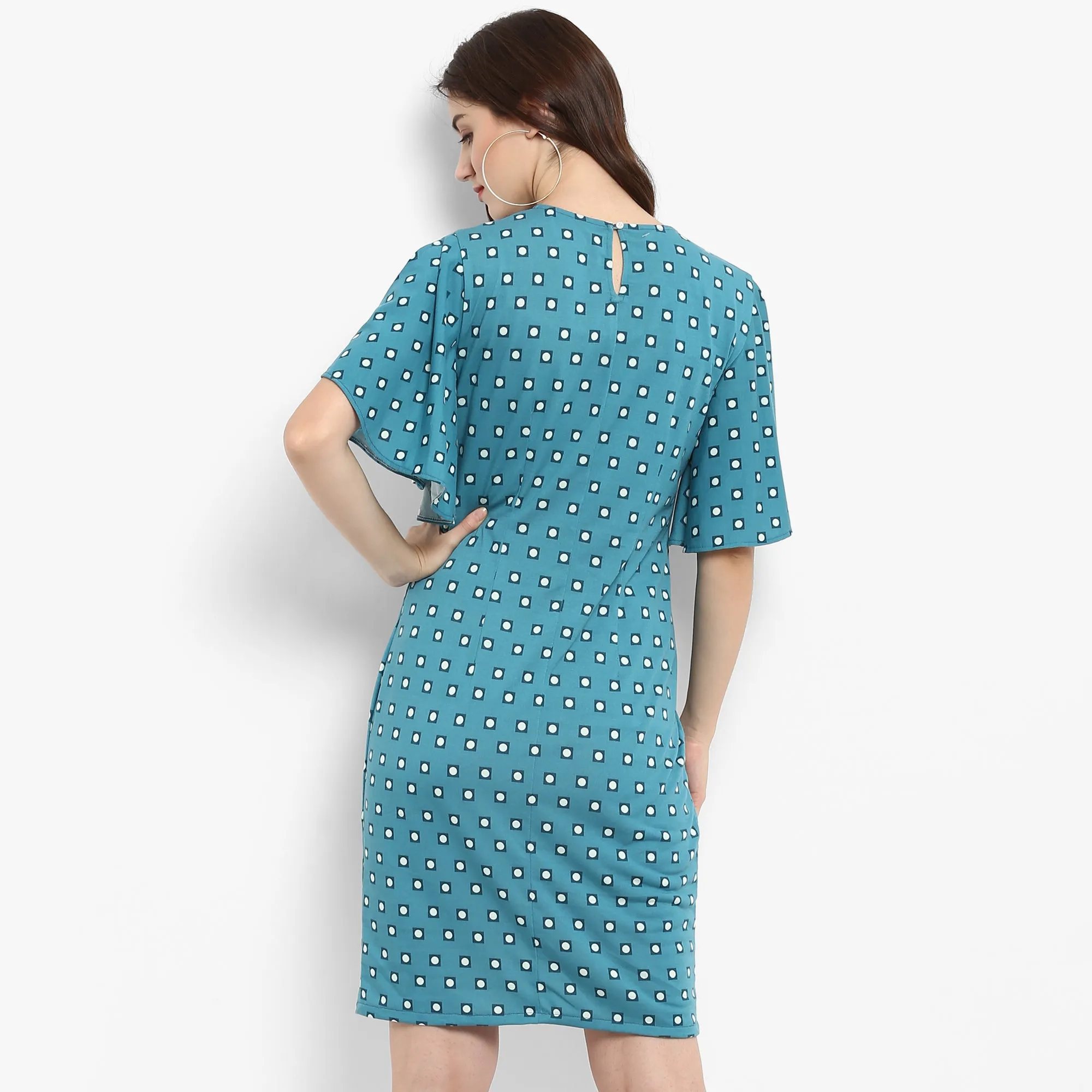 Polka Dot Fitted Dress