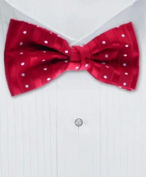 Red & White Polka Dot Bow Tie