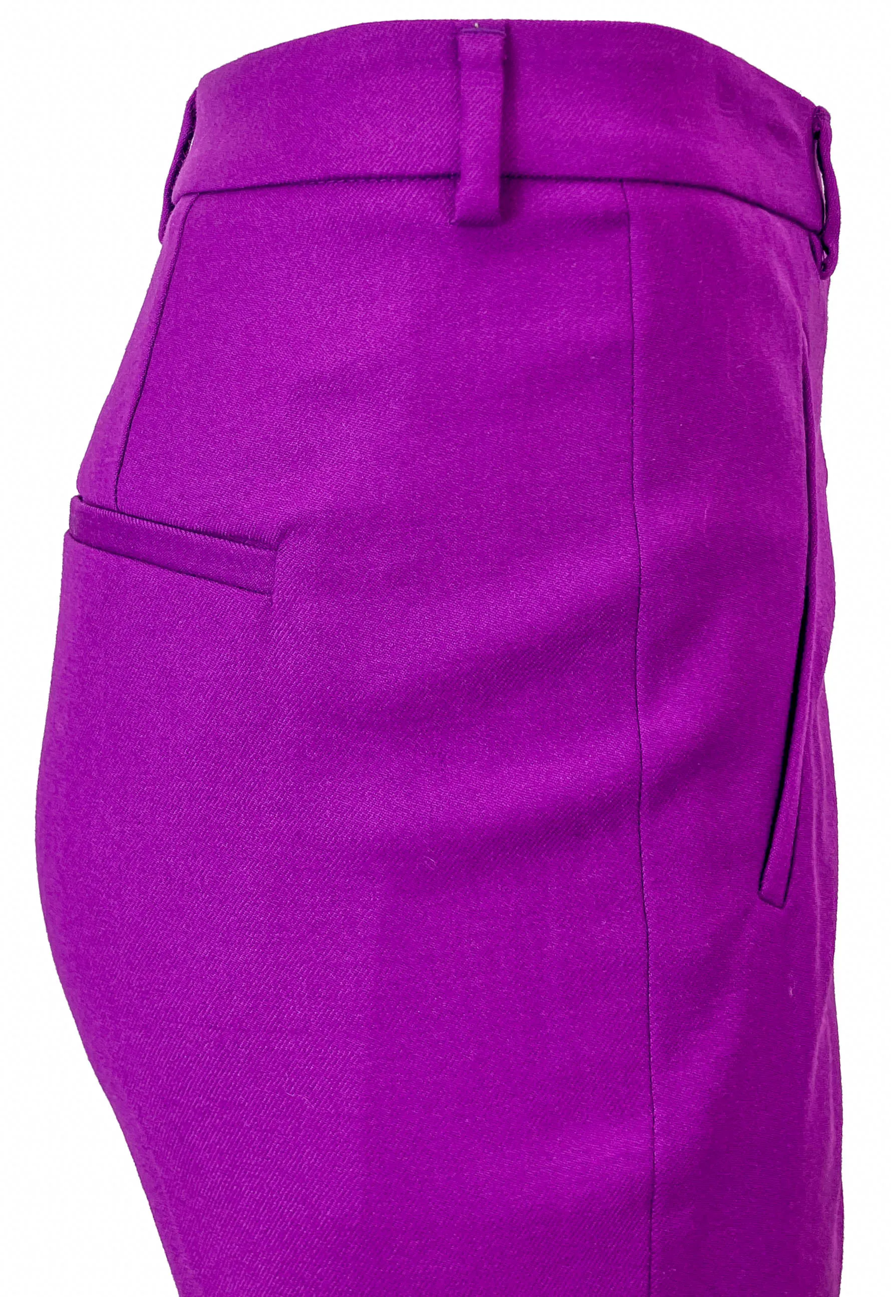 Rochas Flared Trousers in Bright Purple